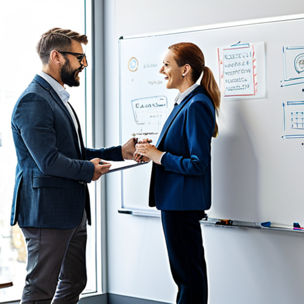 **
"A diverse team of professionals collaborating in a brightly lit, modern office space. They are brainstorming ideas on a whiteboard, dressed in modest business casual attire. The atmosphere is energetic and positive. Safe for work, appropriate content, fully clothed, professional environment, perfect anatomy, natural proportions, family-friendly, high resolution."
**