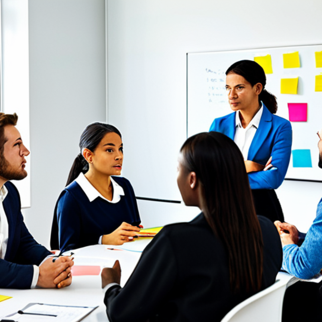 디자인 씽킹 실전에서의 커뮤니케이션 전략 - Active Listening Team Session**
A diverse team of professionals fully clothed in appropriate office...